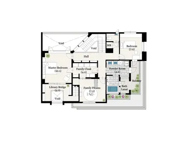 Fourceが設置さている2階のレイアウト