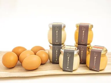 待望の箱庭たまご　茜と茜たまご紅白プリンギフトセット！