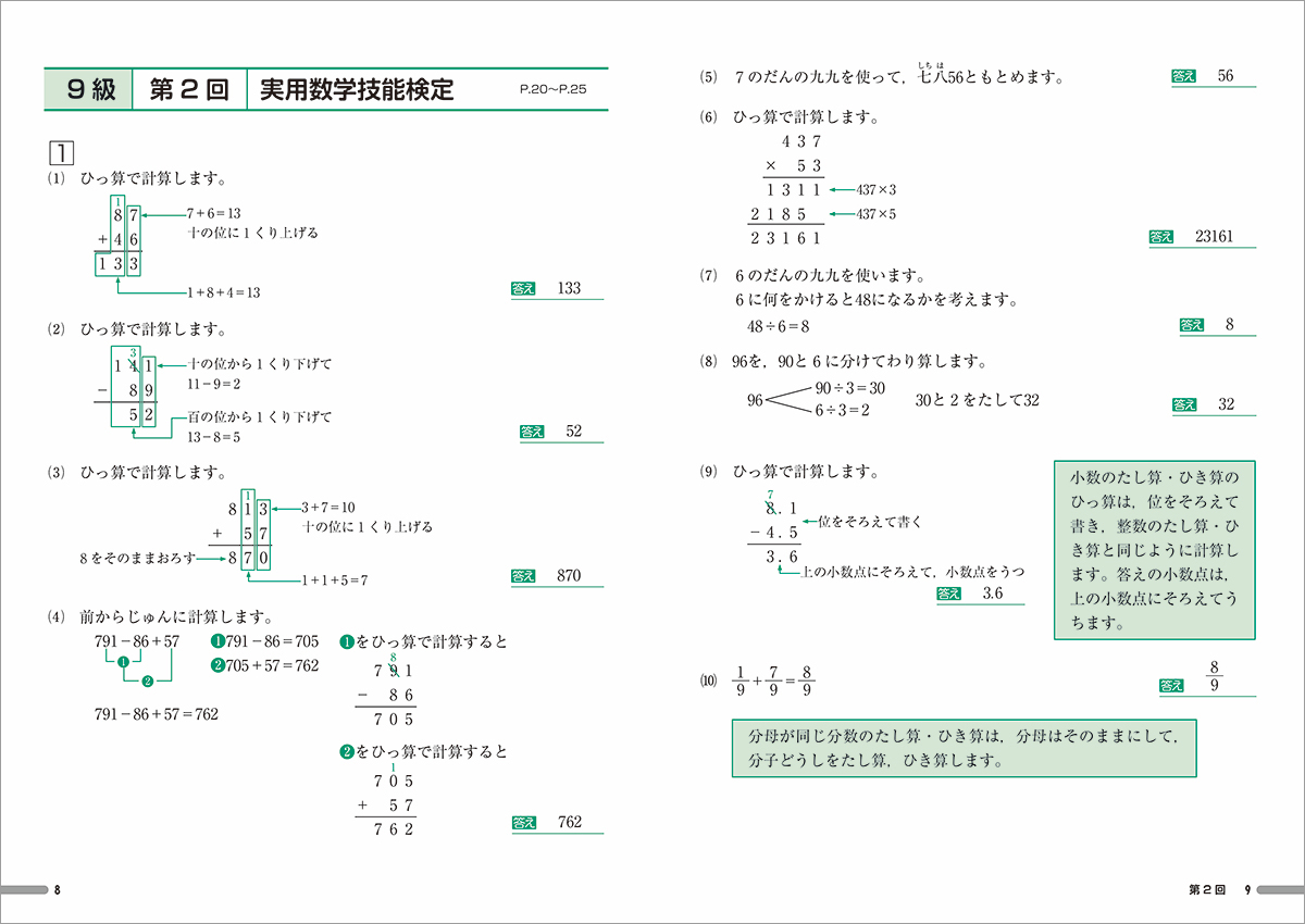 算数検定過去問題集 児童数検 ４～６級/エス・アールマトリックス/日本数学検定協会