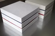 和紙を使った手加工で作製した重箱の事例