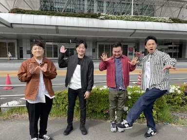 【愛媛と島根へ出発前＠羽田空港　和牛＆かまいたち】