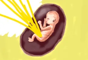 羊水におしっこをぶちまける