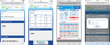 計画書や実施記録などの画面(イメージ図)