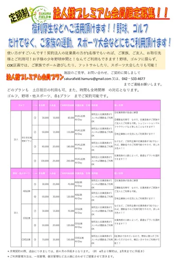 法人契約プラン(福利厚生などで活用)