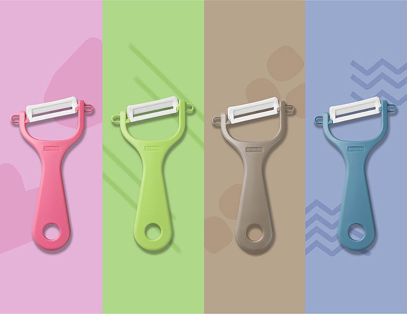 キッチンを華やかに彩るカラフルキッチンシリーズ
ピーラーとスライサーが新登場