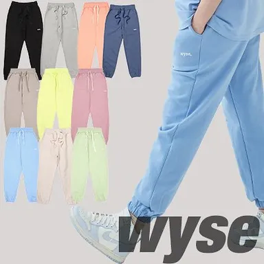 WYSE　10color ロゴポイントパンツ
