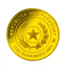 D　パラグアイ1500グアラニー金貨　表面