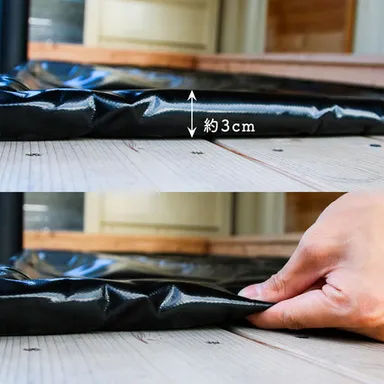 四方周囲にスポンジバー内蔵