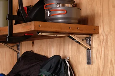 使用例(キャンプギアの収納棚)