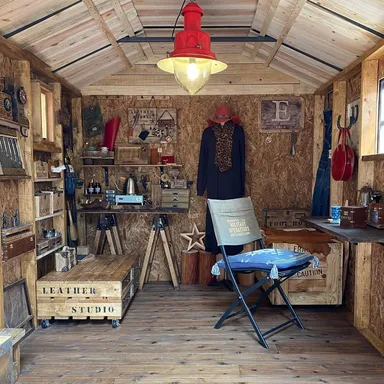 ガレージ工房の折りたたみ作業台(Instagram eri.shiba様)