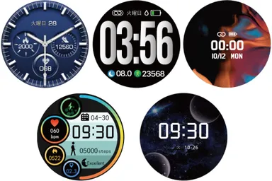 本体内蔵の文字盤イメージ