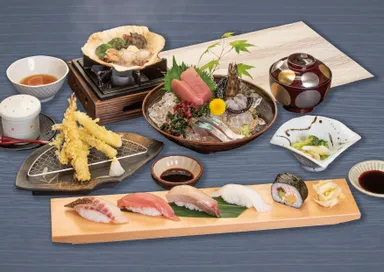 初夏の魚を使った【活魚御膳】