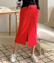 ウエストゴムロングスカート