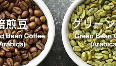 アラビカ豆とアラビカ豆生豆100％