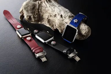 シルバーパーツ×革バンド