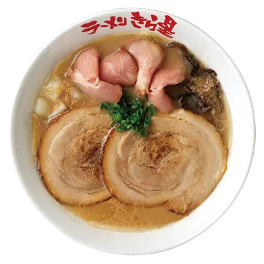 ラーメン きら星 2種盛りチャーシューどとんこつ 肉増し 1,080円(税込)