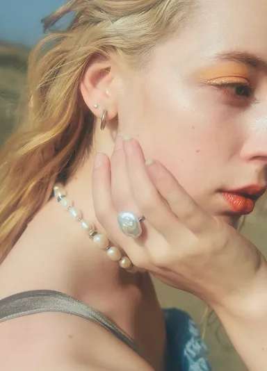 double pearl ring(リング) ￥2,300- +tax