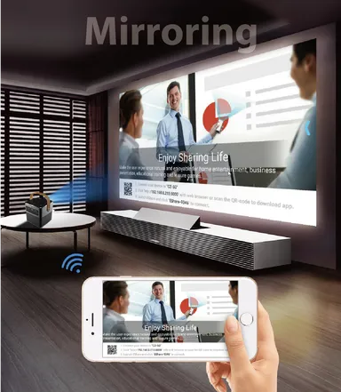 スマホ画面もミラーリング
