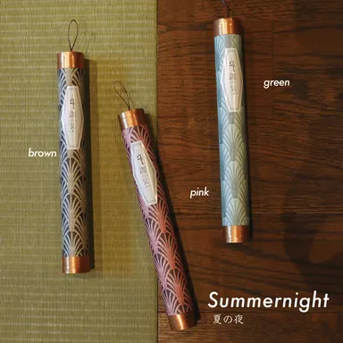 夏の夜(ブラウン　ピンク　グリーン)