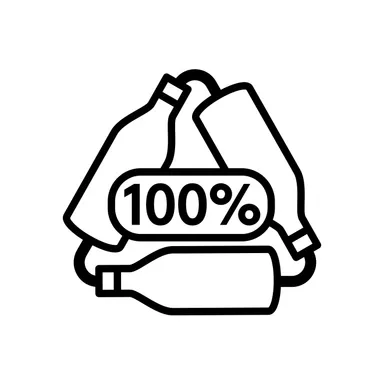 内側は100％リサイクルプラスチックを使用