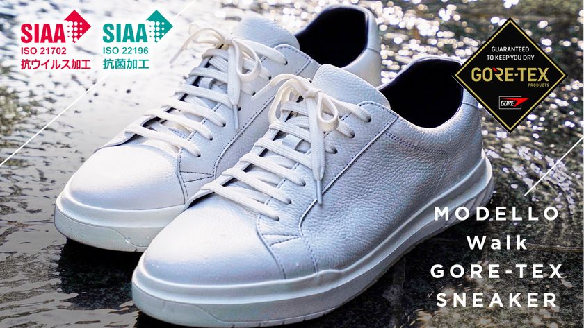 MODELLOの新ライン『MODELLO Walk』  Makuakeにてデビュー
毎日を快適に！雨でも履けるGORE-TEX レザースニーカー！