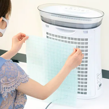 空気清浄機用フィルター取付イメージ(1)