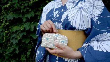 波残り　天溝がま口