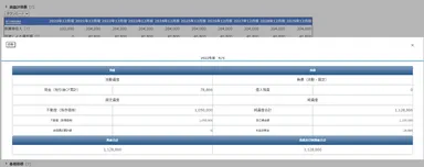 バランスシート表示