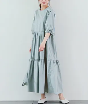 ［La-gemme］ティアードワンピース