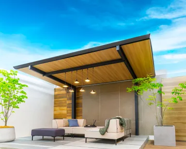 テラス屋根「Rテラス」　使用事例イメージ