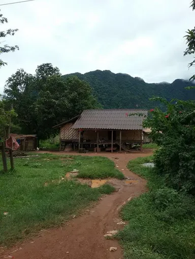 村の一般的な家