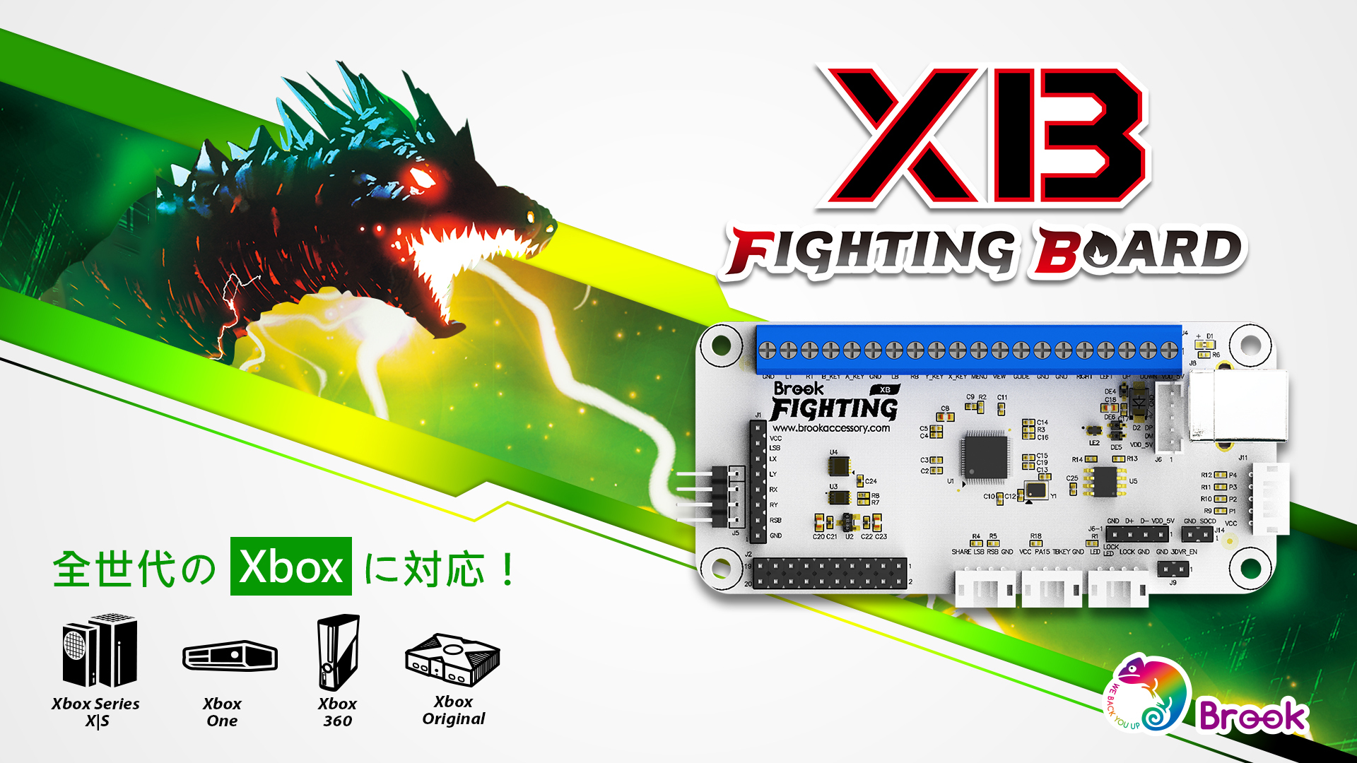 全てのXboxシリーズを制覇！Brook「XB Fighting Board」発売｜Brook Design, LLC.のプレスリリース