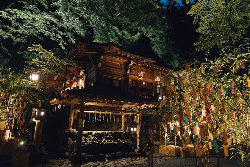 京都 貴船神社にて七夕笹飾り ライトアップ を7月1日から開催 色とりどりの短冊に願いを 貴船神社のプレスリリース