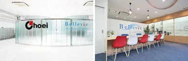 長栄本社(写真左)、管理センター「Bellevie」 (写真右)