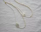 Jasmine - 珊瑚と本真珠のネックレス