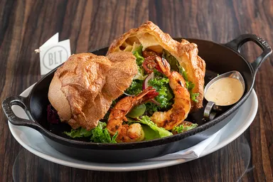 ポップオーバーサラダ＆グリルドシュリンプ