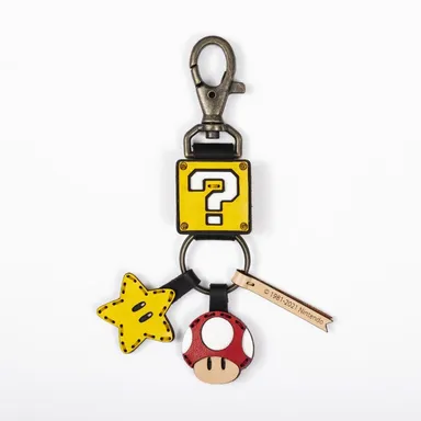 ハテナブロック･スーパーキノコ･スーパースター／オジャガデザイン キーホルダー