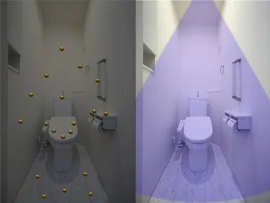 C／Wave222nm(TM)トイレ照射