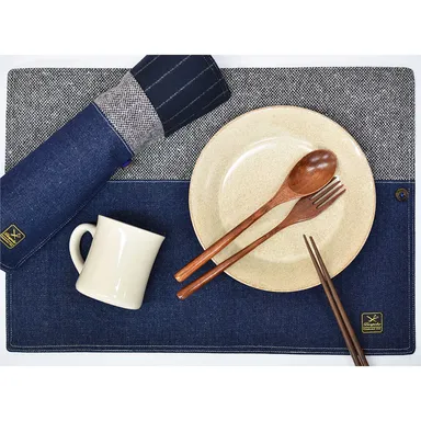 グレーテキスタイル テーブルマット・ランチョンマット