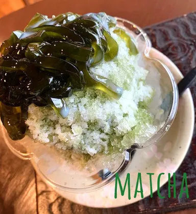 自家製くずきり和風蜜かき氷【抹茶】