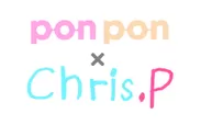 pon pon × Chris.P ロゴ