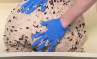 レーズンをどっさり入れました