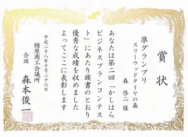 かしはらビジネスプランコンテスト