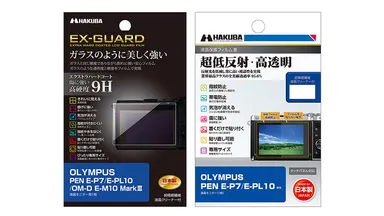 OLYMPUS PEN E-P7用 液晶保護フィルム2種