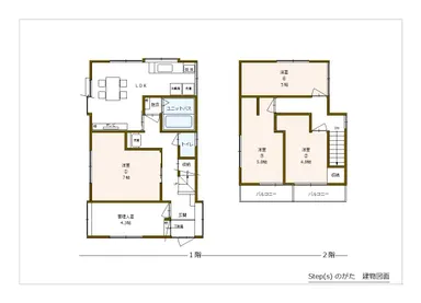 Step(s)のがた 間取り図