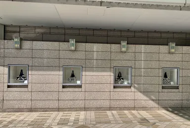 渋谷東急・本店正面ウィンドウに当社商品を展示