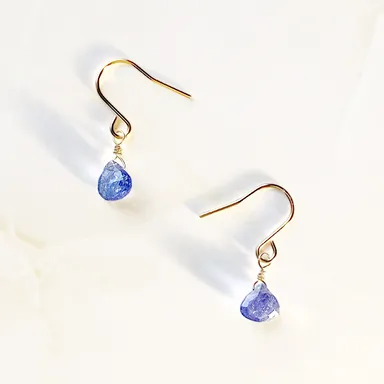 [14Kgf] Tanzanite pierce (marron)