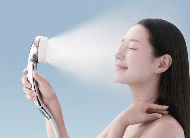 洗顔用のウルトラファインバブルミスト水流を搭載したシャワーヘッド 