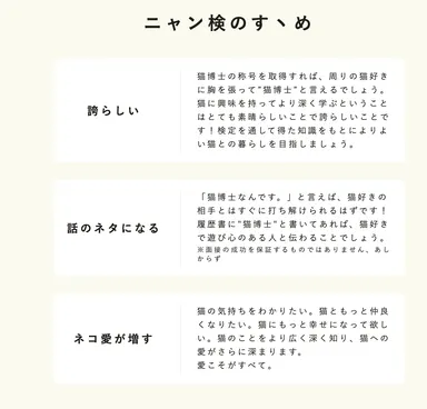 ニャン検のすゝめ