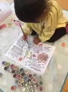 お子様の塗り絵体験